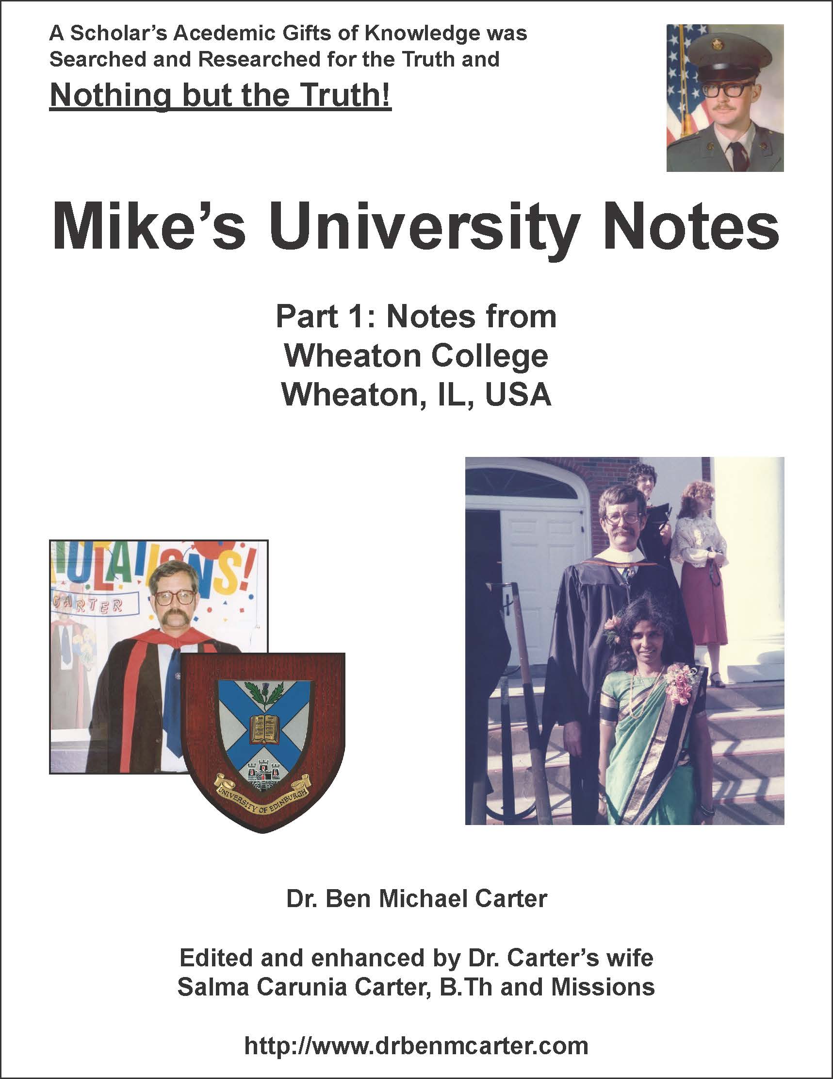 Mike's Notes from Wheaton